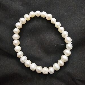 7in Freshwater REAL PEARLS- 5.3mm Beaded Bracelet